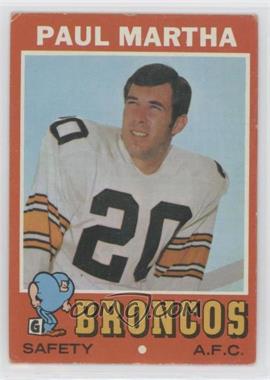 1971 Topps - [Base] #38 - Paul Martha [Good to VG‑EX]