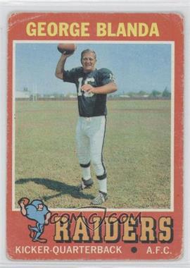 1971 Topps - [Base] #39 - George Blanda [Poor to Fair]