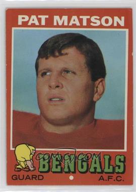 1971 Topps - [Base] #72 - Pat Matson