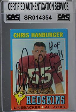 1971 Topps - [Base] #97 - Chris Hanburger [CAS Certified Sealed]