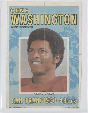 1971 Topps Football Pin-Ups - [Base] #1 - Gene A. Washington [Poor to Fair]
