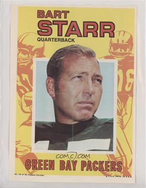 1971 Topps Football Pin-Ups - [Base] #10 - Bart Starr