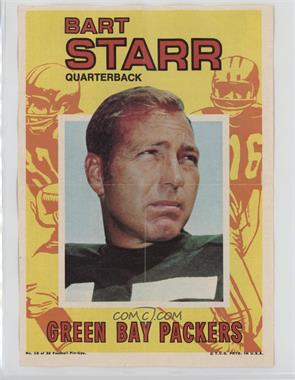 1971 Topps Football Pin-Ups - [Base] #10 - Bart Starr