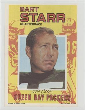 1971 Topps Football Pin-Ups - [Base] #10 - Bart Starr