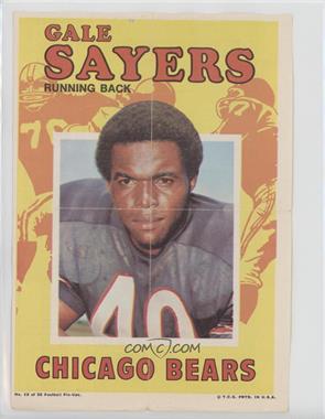 1971 Topps Football Pin-Ups - [Base] #12 - Gale Sayers [Poor to Fair]