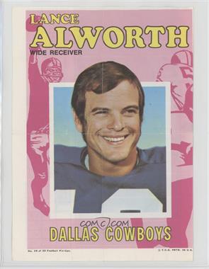 1971 Topps Football Pin-Ups - [Base] #19 - Lance Alworth [Good to VG‑EX]