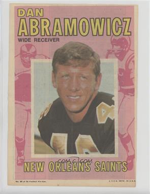 1971 Topps Football Pin-Ups - [Base] #22 - Danny Abramowicz