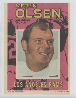 1971 Topps Football Pin-Ups - [Base] #25 - Merlin Olsen [Poor to Fair]