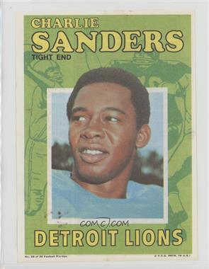 1971 Topps Football Pin-Ups - [Base] #26 - Charlie Sanders [Poor to Fair]