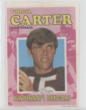 1971 Topps Football Pin-Ups - [Base] #27 - Virgil Carter [Poor to Fair]