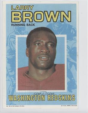 1971 Topps Football Pin-Ups - [Base] #32 - Larry Brown