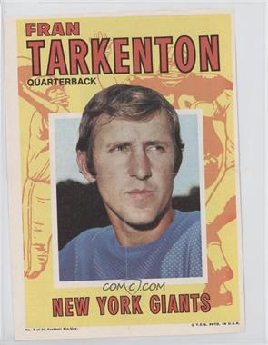 1971 Topps Football Pin-Ups - [Base] #5 - Fran Tarkenton