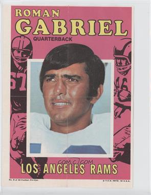 1971 Topps Football Pin-Ups - [Base] #8 - Roman Gabriel