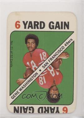 1971 Topps Game Cards - [Base] #21 - Gene A. Washington