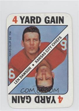 1971 Topps Game Cards - [Base] #25 - Len Dawson
