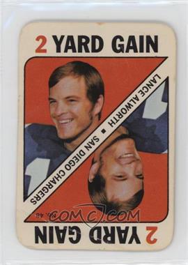 1971 Topps Game Cards - [Base] #48 - Lance Alworth [Poor to Fair]