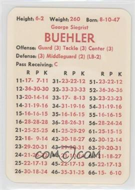1972 APBA Football 1971 Season - [Base] #_GEBU - George Buehler