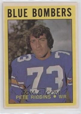 1972 O-Pee-Chee Canadian Football League - [Base] #112 - Pete Ribbins