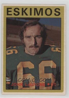 1972 O-Pee-Chee Canadian Football League - [Base] #93 - John LaGrone