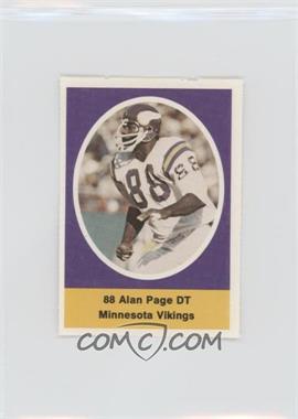 1972 Sunoco NFL Action Player Stamps - [Base] #_ALPA - Alan Page