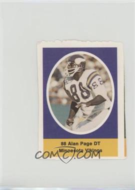 1972 Sunoco NFL Action Player Stamps - [Base] #_ALPA - Alan Page