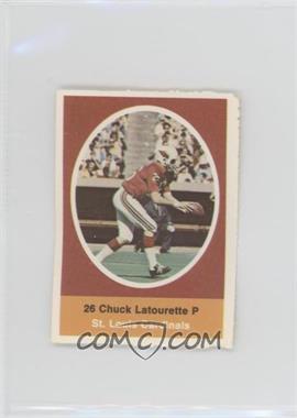 1972 Sunoco NFL Action Player Stamps - [Base] #_CHLA - Chuck Latourette