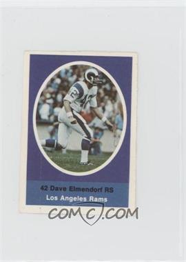 1972 Sunoco NFL Action Player Stamps - [Base] #_DAEL - Dave Elmendorf