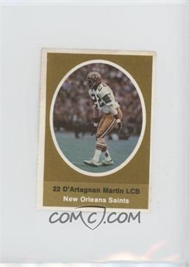 1972 Sunoco NFL Action Player Stamps - [Base] #_DAMA.1 - D'Artagnan Martin [Good to VG‑EX]
