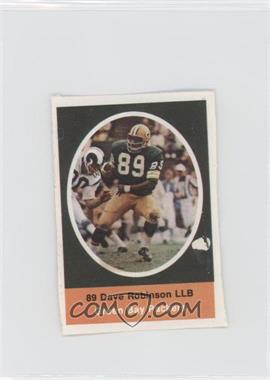 1972 Sunoco NFL Action Player Stamps - [Base] #_DARO.1 - Dave Robinson [Poor to Fair]