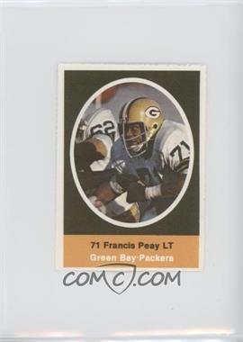 1972 Sunoco NFL Action Player Stamps - [Base] #_FRPE - Francis Peay