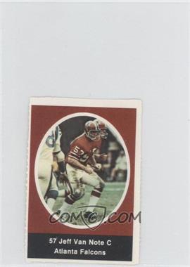 1972 Sunoco NFL Action Player Stamps - [Base] #_JEVA - Jeff Van Note [Good to VG‑EX]