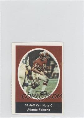 1972 Sunoco NFL Action Player Stamps - [Base] #_JEVA - Jeff Van Note [Good to VG‑EX]