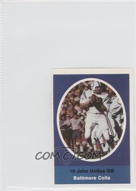 1972 Sunoco NFL Action Player Stamps - [Base] #_JOUN - Johnny Unitas