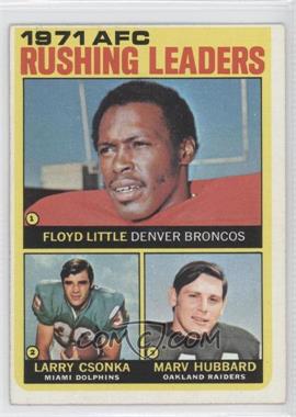 1972 Topps - [Base] #1 - Floyd Little, Larry Csonka, Marv Hubbard