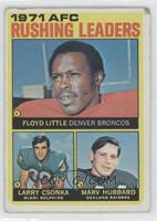 Floyd Little, Larry Csonka, Marv Hubbard [Noted]