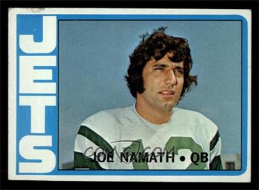 1972 Topps - [Base] #100 - Joe Namath [VG]