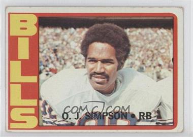 1972 Topps - [Base] #160 - O.J. Simpson [Good to VG‑EX]