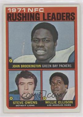 1972 Topps - [Base] #2 - Steve Owens, Willie Ellison, John Brockington