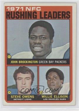 1972 Topps - [Base] #2 - Steve Owens, Willie Ellison, John Brockington