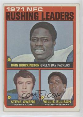 1972 Topps - [Base] #2 - Steve Owens, Willie Ellison, John Brockington [Poor to Fair]