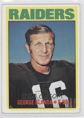 1972 Topps - [Base] #235 - George Blanda [Good to VG‑EX]