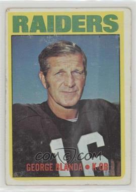 1972 Topps - [Base] #235 - George Blanda [Good to VG‑EX]