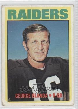 1972 Topps - [Base] #235 - George Blanda [Good to VG‑EX]