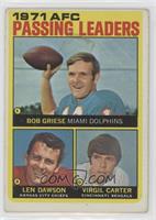 Len Dawson, Virgil Carter, Bob Griese [Poor to Fair]