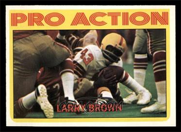 1972 Topps - [Base] #342 - High # - Larry Brown [NM MT]