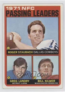 1972 Topps - [Base] #4 - Roger Staubach, Greg Landry, Billy Kilmer [Good to VG‑EX]