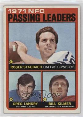 1972 Topps - [Base] #4 - Roger Staubach, Greg Landry, Billy Kilmer [Good to VG‑EX]