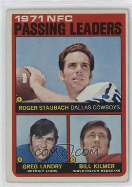 1972 Topps - [Base] #4 - Roger Staubach, Greg Landry, Billy Kilmer [Good to VG‑EX]