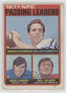 1972 Topps - [Base] #4 - Roger Staubach, Greg Landry, Billy Kilmer [Good to VG‑EX]