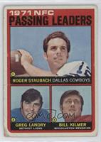 Roger Staubach, Greg Landry, Billy Kilmer [Poor to Fair]